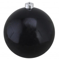 Northlight 12 in. (300 mm) Shiny Jet Black Commercial Shatterproof Christmas Ball Ornament