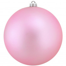 Northlight 12 in. (300 mm) Matte Bubblegum Pink Commercial Shatterproof Christmas Ball Ornament