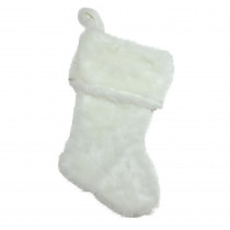 Northlight 20 in. Ivory White Super Soft Faux Fur Decorative Christmas Stocking