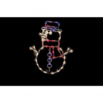 Northlight 18 in. Christmas Lighted Snowman Window Silhouette Decoration (4-Pack)