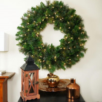 Northlight 36 in. Pre-Lit Canyon Pine Artificial Christmas Wreath