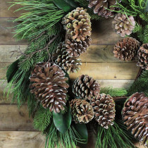 Northlight 28 in. Wreath Monalisa Mixed Pine Christmas