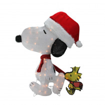 Northlight 32 in. Christmas Pre-Lit Peanuts Snoopy and Woodstock 2D Outdoor Decoration