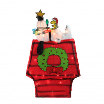 Northlight 27 in. Christmas Pre-Lit Peanuts 3-Dimensional Snoopy Outdoor Decoration with Star