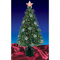 Northlight 4 ft. Pre-Lit Fiber Optic Artificial Christmas Tree with Stars