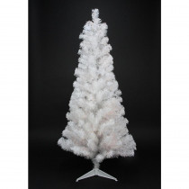 Northlight 4 ft. x 24 in. Slim White Tinsel Artificial Christmas Tree Unlit