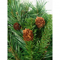 Northlight 4 ft. x 30 in. Dakota Red Pine Full Artificial Christmas Tree with Pine Cones