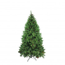 Northlight 6.5 ft. x 50 in. Dakota Red Pine Full Artificial Christmas Tree with Pine Cones