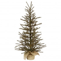 Northlight 3 ft. x 18 in. Vienna Twig Artificial Christmas Tree in Burlap Base
