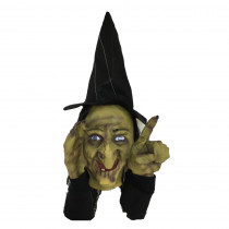 18 in. Animated Tapping Witch Peeper
