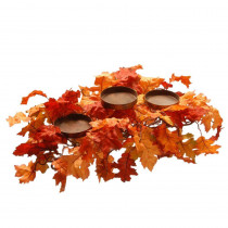 National Tree Company Harvest Accessories 22 in. Candle Holder with Maples
