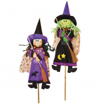 3 ft. Witch on Stick (Set of 2)