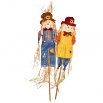 5 ft. Scarecrow on Pole (Set of 2)