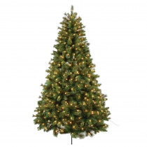7.5 ft. Bavarian Mixed Pine Artificial Christmas Tree with 650 UL Lights