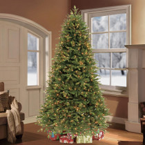 Puleo 7.5 ft. Pre-Lit Frasier Fir Premium Artificial Christmas Tree with 800 Clear Lights