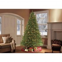 Puleo 9 ft.Pre-Lit Fraser Fir Artificial Christmas Tree with 1000 Clear Lights