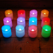 Lumabase 1.5 in. H Color Changing Votive LED Candle (Set of 12)