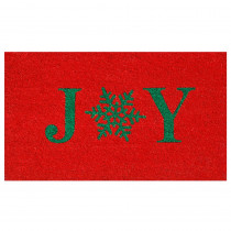 Home & More Snowflake Joy 17 in. x 29 in. Coir Door Mat