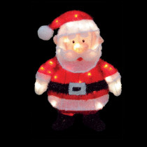 Rudolph 18 in. LED 3D Pre-Lit Santa Claus