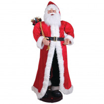 Santa's Workshop 60 in. Traditional Santa Musical and Animated with Gifts