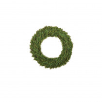 Santa's Workshop 30 in. Mixed Pine Artificial Wreath with Lights