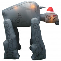 Star Wars 8 ft. W Pre-lit Inflatable Gorilla Walker with Santa Hat Airblown