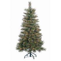 STERLING 4.5 ft. Mixed Hard Needle Cashmere Pine Artificial Christmas Tree with 150 UL Clear Lights