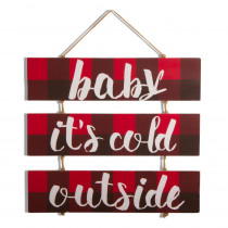 Tag 16.35 in. It's Cold Outside Decorative Sign