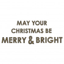 WallPOPs 32 in. x 12 in. Merry and Bright Wall Quote