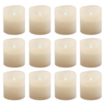 Lumabase 1.5 in. Warm White Votive LED Candle (Set of 12)