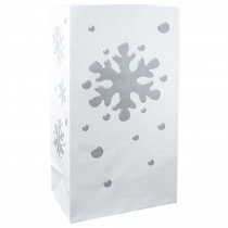Lumabase Snowflake Luminaria Bags (100-Count)