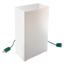 Lumabase White Electric Luminaria Kit (Set of 10)