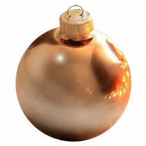 Whitehurst 2 in. Gold Shiny Glass Christmas Ornaments (28-Pack)