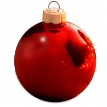 Whitehurst 3.25 in. Red Shiny Glass Christmas Ornaments (8-Pack)