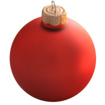 Whitehurst 1.25 in. Orange Matte Glass Christmas Ornaments (40-Pack)