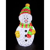 XEPA 35 in. Decorative Snowman Sculpture LED Light