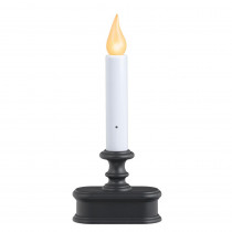 Xodus Innovations 8.75 in. Aged Bronze Amber LED Economy Battery Operated Candle with Base