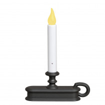 Xodus Innovations 9 in. Aged Bronze Amber LED Battery Operated Candle with Base