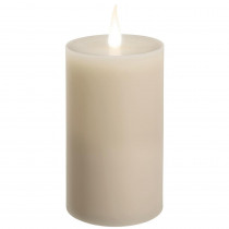 Xodus Innovations 6 in. White Ivory Wax Battery Operated LED Candle with Warm 3D Flame
