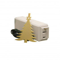 Xodus Innovations Tree Light On/Off Touch Ornament Brass Tree