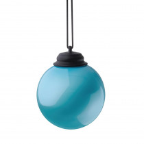 Xodus Innovations 5 in. Light Blue LED Hanging Patio Globe