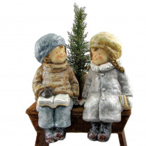 Zaer Ltd. International Holiday Children Figurine with Christmas Tree