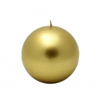 Zest Candle 4 in. Metallic Gold Ball Candles (2-Box)