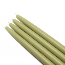 Zest Candle 10 in. Sage Green Taper Candles (12-Set)