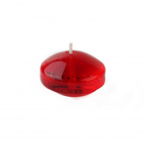 Zest Candle 1.75 in. Clear Red Gel Floating Candles (Box of 12)