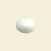 Zest Candle 1.75 in. White Floating Candle (24-Box)