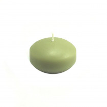 Zest Candle 1.75 in. Sage Green Floating Candles (Box of 24)