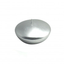Zest Candle 3 in. Metallic Silver Floating Candles (Box of 12)