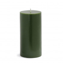 Zest Candle 3 in. x 6 in. Hunter Green Pillar Candles Bulk (12-Case)