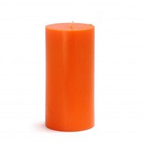 Zest Candle 3 in. x 6 in. Orange Pillar Candles Bulk (12-Case)